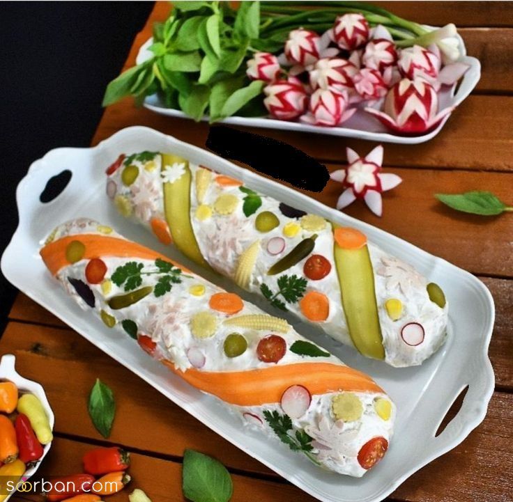 تزیین سالاد الویه شیک؛ 30 تزیین الویه مخصوص عروس هایی که میخوان سلیقشونو نشون بدن!