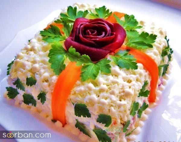 تزیین سالاد الویه شیک؛ 30 تزیین الویه مخصوص عروس هایی که میخوان سلیقشونو نشون بدن!