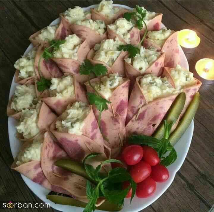 تزیین سالاد الویه شیک؛ 30 تزیین الویه مخصوص عروس هایی که میخوان سلیقشونو نشون بدن!