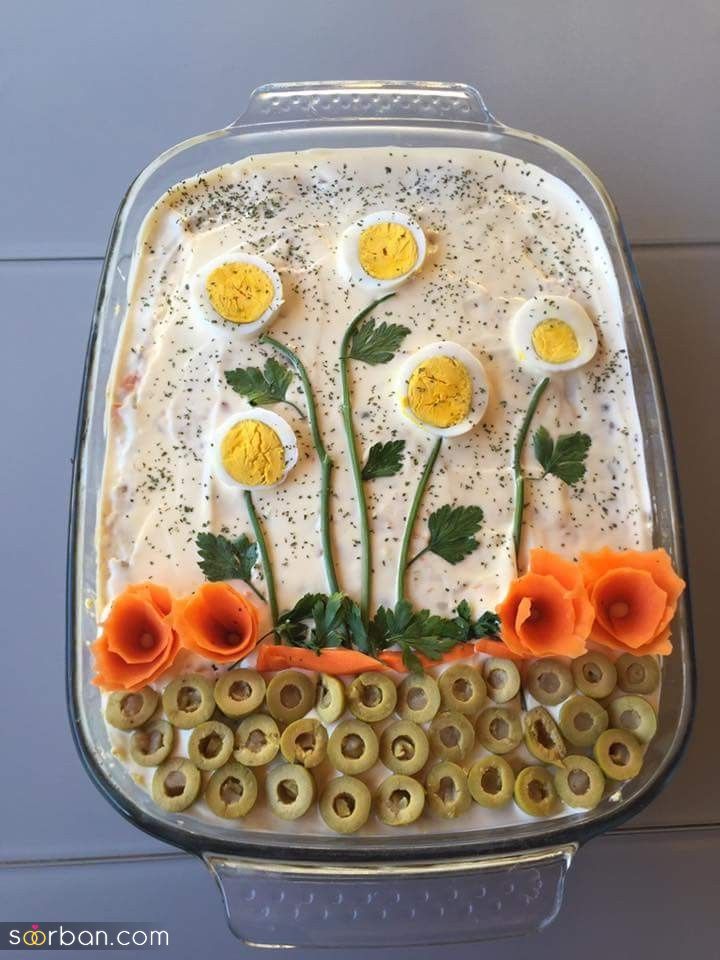 تزیین سالاد الویه شیک؛ 30 تزیین الویه مخصوص عروس هایی که میخوان سلیقشونو نشون بدن!