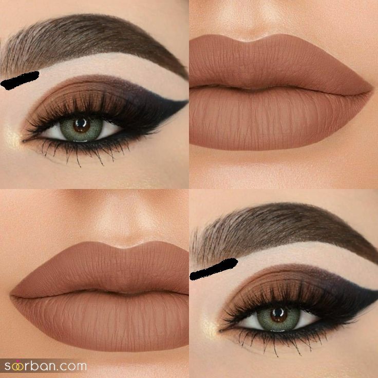 مدل آرایش صورت با رژ قهوه ای جدید و شیک؛ برای یک میکاپ منحصر به فرد و خاص!