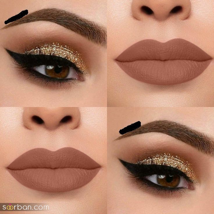 مدل آرایش صورت با رژ قهوه ای جدید و شیک؛ برای یک میکاپ منحصر به فرد و خاص!