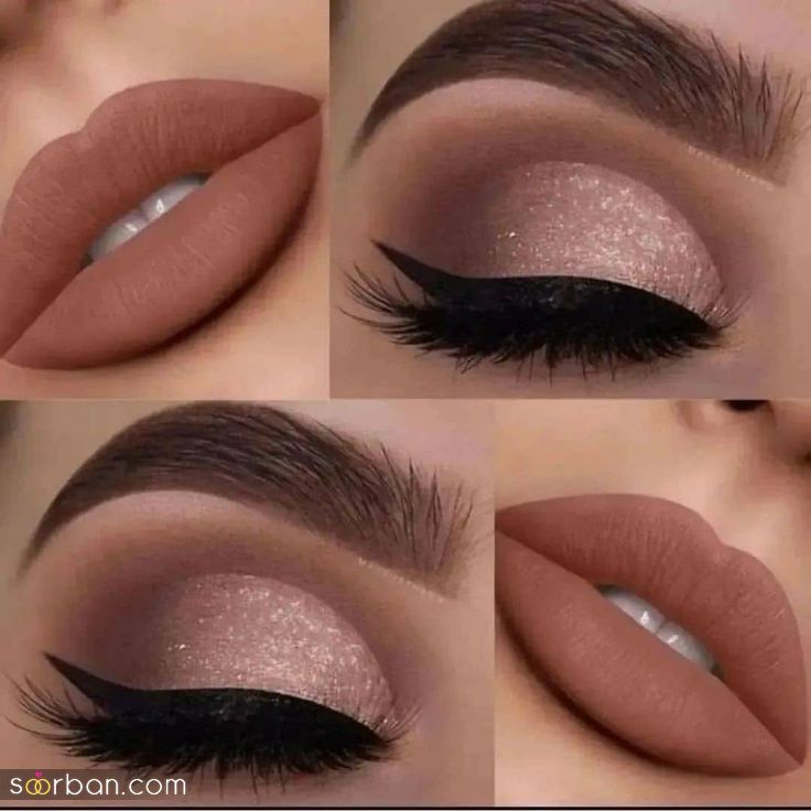 مدل آرایش صورت با رژ قهوه ای جدید و شیک؛ برای یک میکاپ منحصر به فرد و خاص!