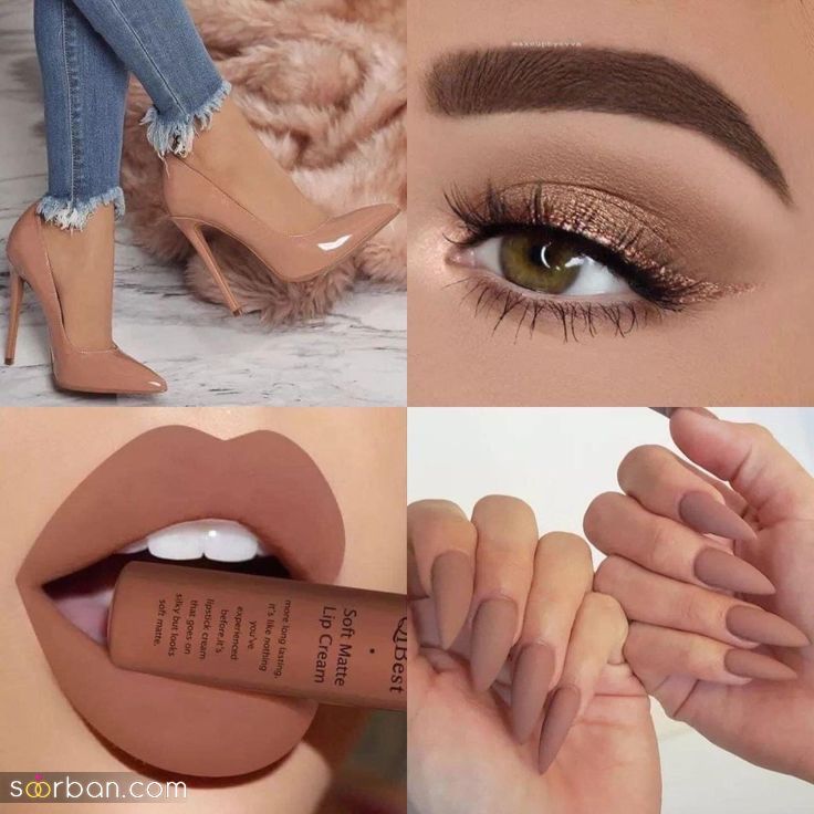 مدل آرایش صورت با رژ قهوه ای جدید و شیک؛ برای یک میکاپ منحصر به فرد و خاص!