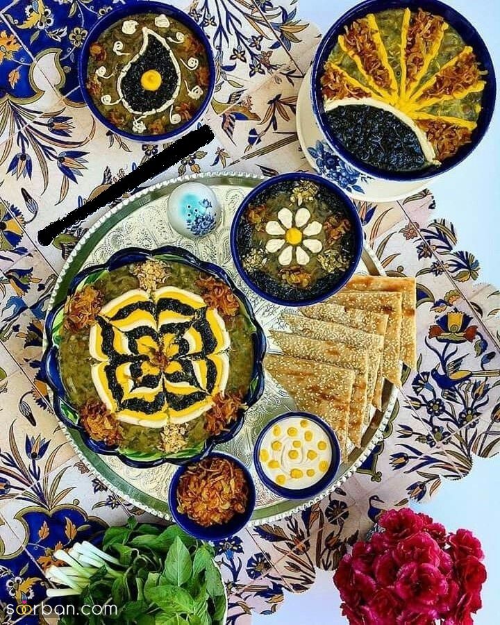تزیین آش رشته شیک؛ تزیین آش رشته با ایده های شیک و خلاقانه مخصوص افطار 