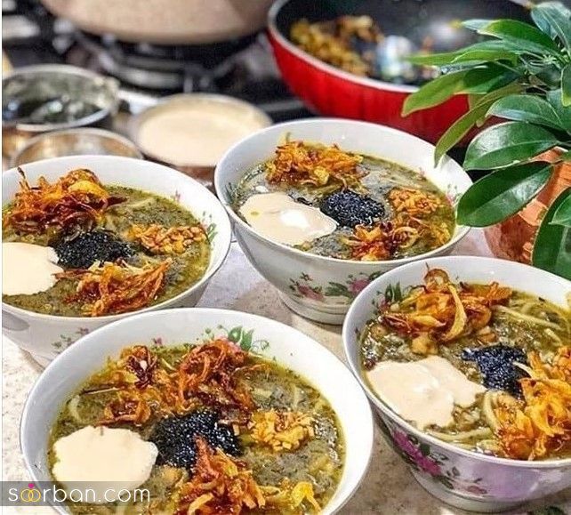 تزیین آش رشته شیک؛ تزیین آش رشته با ایده های شیک و خلاقانه مخصوص افطار 