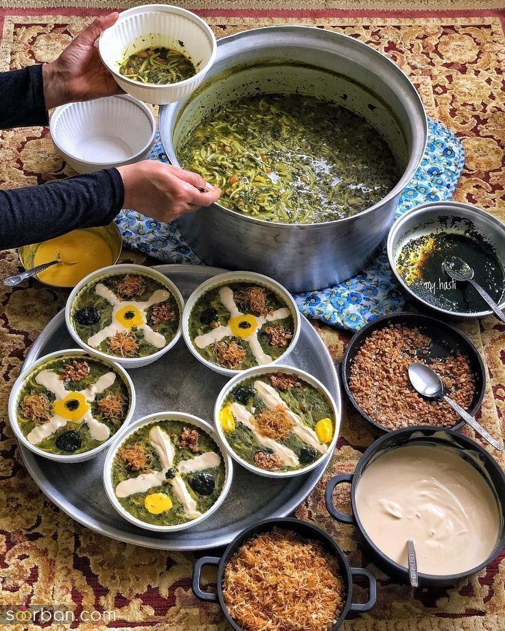 تزیین آش رشته شیک؛ تزیین آش رشته با ایده های شیک و خلاقانه مخصوص افطار 