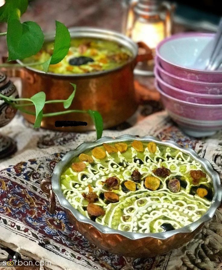 تزیین آش رشته شیک؛ تزیین آش رشته با ایده های شیک و خلاقانه مخصوص افطار 