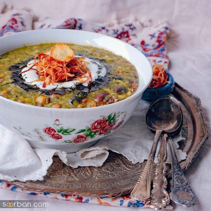 تزیین آش رشته شیک؛ تزیین آش رشته با ایده های شیک و خلاقانه مخصوص افطار 