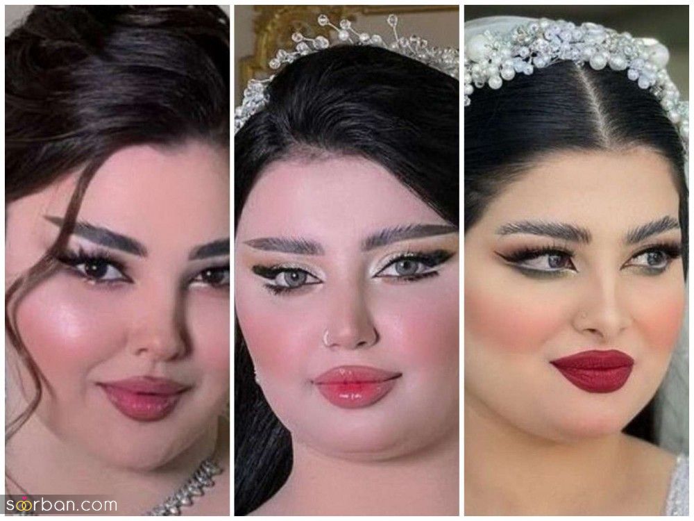 مدل ارایش عروس چاق | مدل ارایش عروس چاق 2025 جذاب عروس های توپر و تپل 