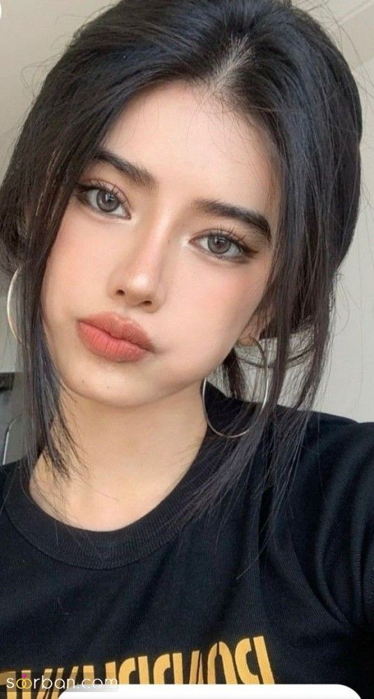 عکس چهره دختر فیک 1404 خارجی با صورت های بسیار زیبا