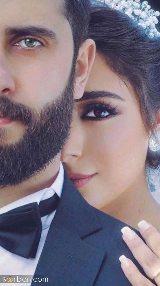ژست عروس و داماد خلاقانه | ژست های عکاسی عروس و داماد به سبک خلاقانه 2025 برای آتلیه و باغ