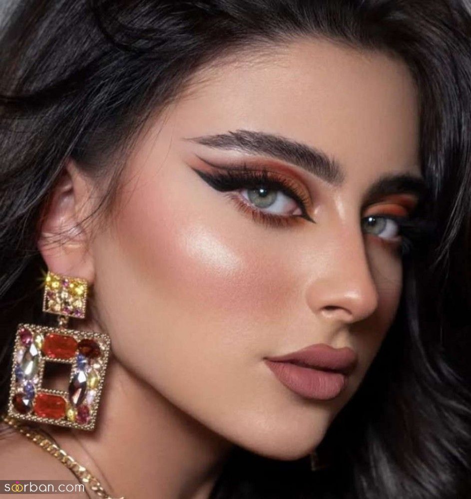 میکاپ خلیجی جدید | مدل میکاپ خلیجی جدید 1404 برای عروس و خانم های لاکچری پسند