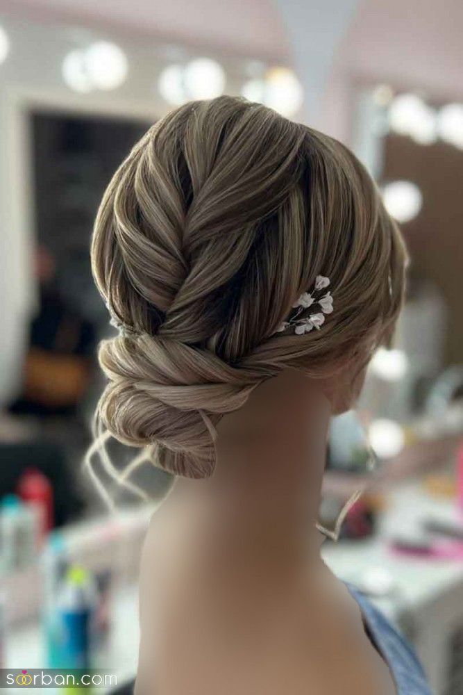 شینیون موی ۱۴۰۴ برای عروسی: ساده و شیک