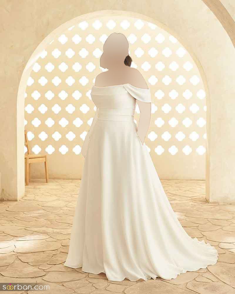 بهترین مدل‌های لباس عروس برای افراد چاق؛ لباس عروس برای افراد تپل + تصاویر