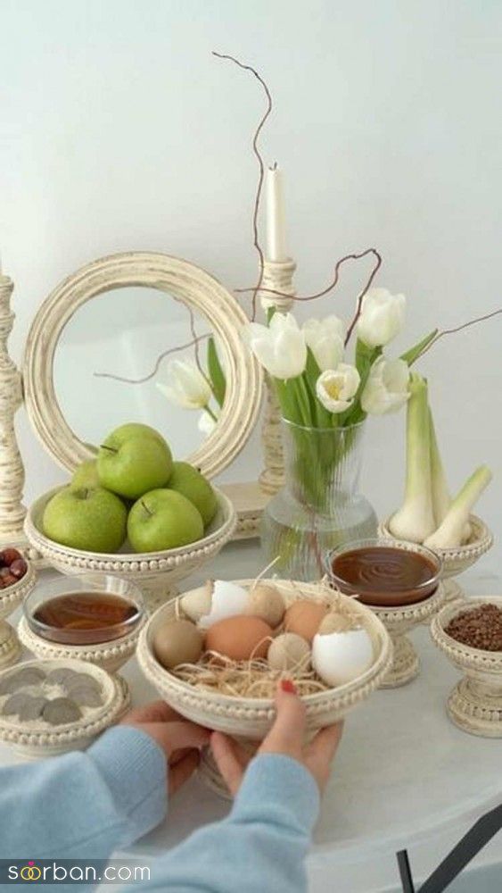 مدل چیدمان سفره هفت سین | رونمایی از مدل چیدمان سفره هفت سین با ایده های جذاب و بروز 1404