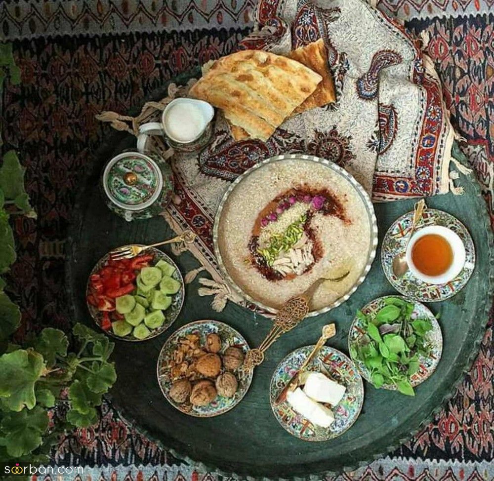 تزیین سفره افطار | بهترین نکات و روش های سال تزیین سفره افطار 2025