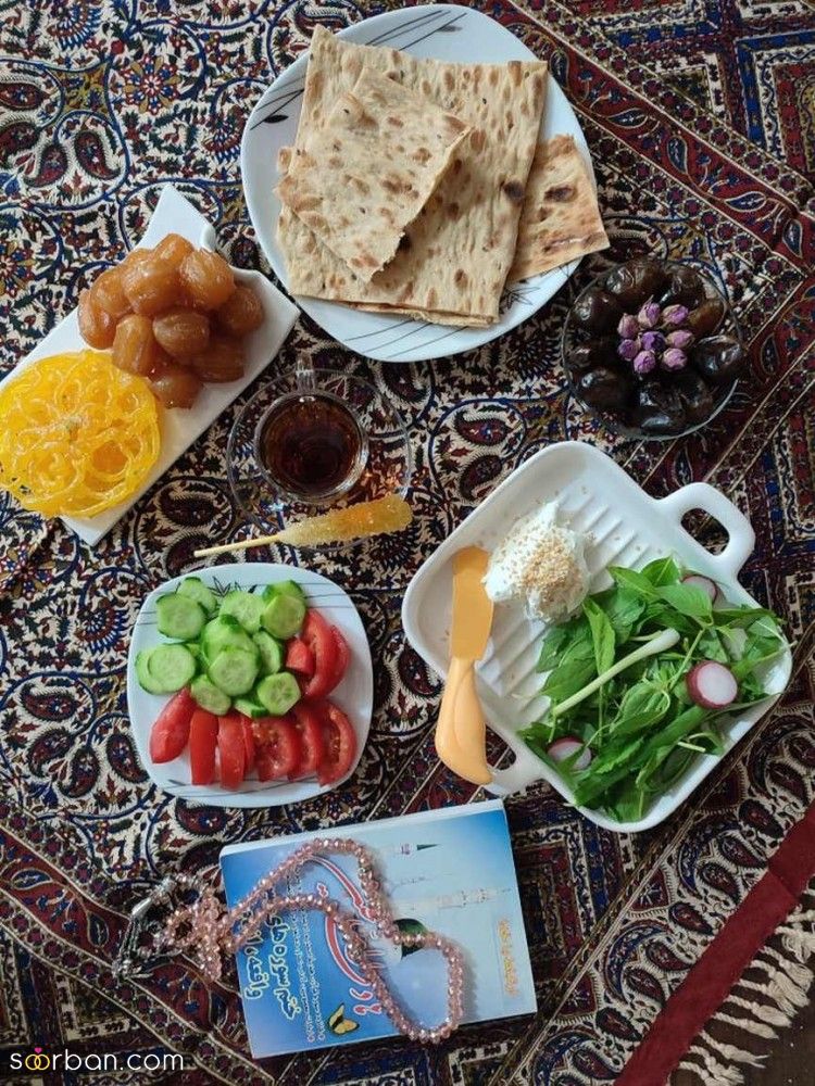 تزیین سفره افطار | بهترین نکات و روش های سال تزیین سفره افطار 2025