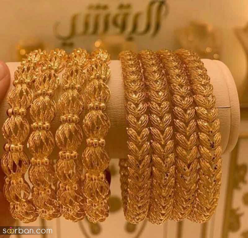 النگو طلا عروس 2025 | مدل‌های شیک و محکم النگو طلا با طراحی خاص