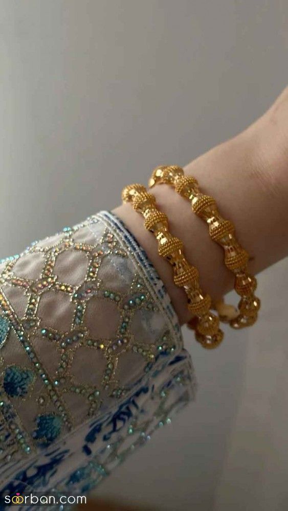 النگو طلا عروس 2025 | مدل‌های شیک و محکم النگو طلا با طراحی خاص