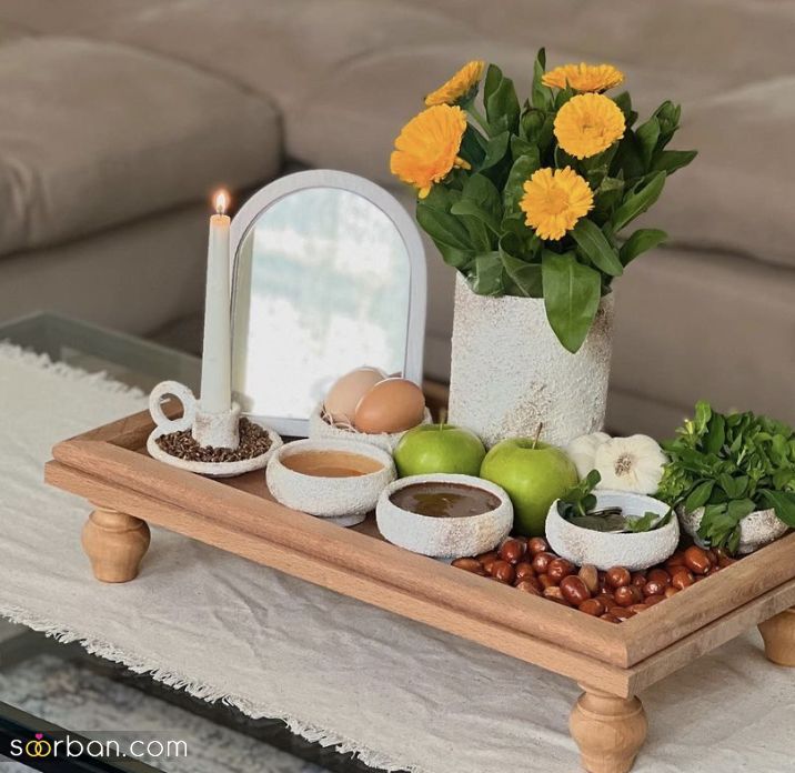 مدل هفت سین چوبی | شیک ترین طرح هفت سین چوبی مدرن و مینیمال