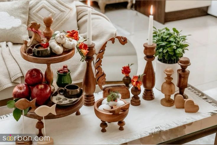 مدل هفت سین چوبی | شیک ترین طرح هفت سین چوبی مدرن و مینیمال