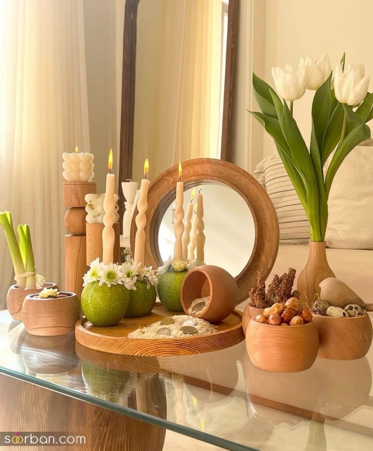 مدل هفت سین چوبی | شیک ترین طرح هفت سین چوبی مدرن و مینیمال