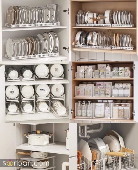 چیدمان داخل کابینت عروس | جدیدترین ایده تزیین و چیدمان داخل کابینت جهیزیه عروس 