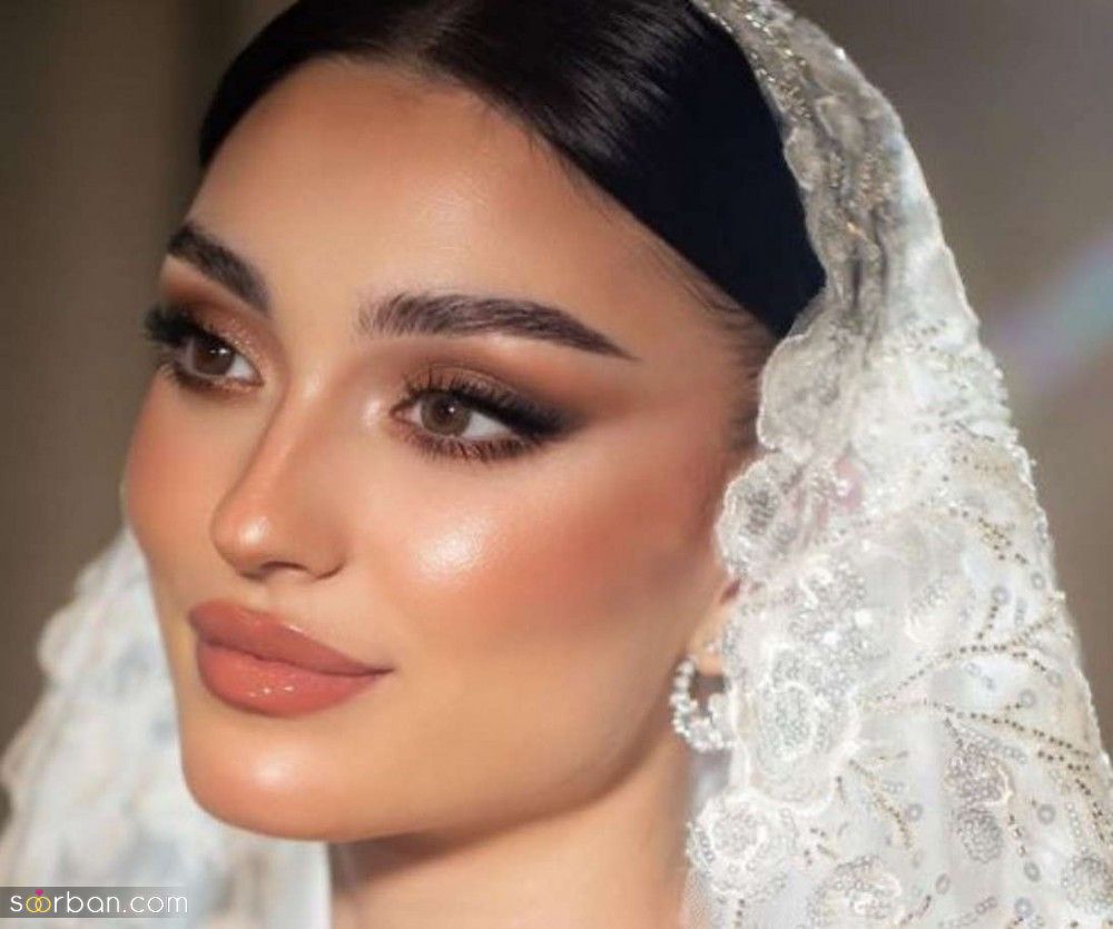 شینیون و میکاپ عروس با موی مشکی | جدیدترین شینیون و میکاپ عروس با موی مشکی 1404 در همه طرح و مدل