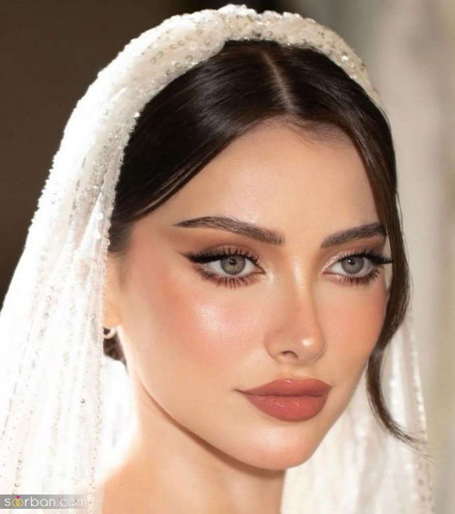 شینیون و میکاپ عروس با موی مشکی | جدیدترین شینیون و میکاپ عروس با موی مشکی 1404 در همه طرح و مدل