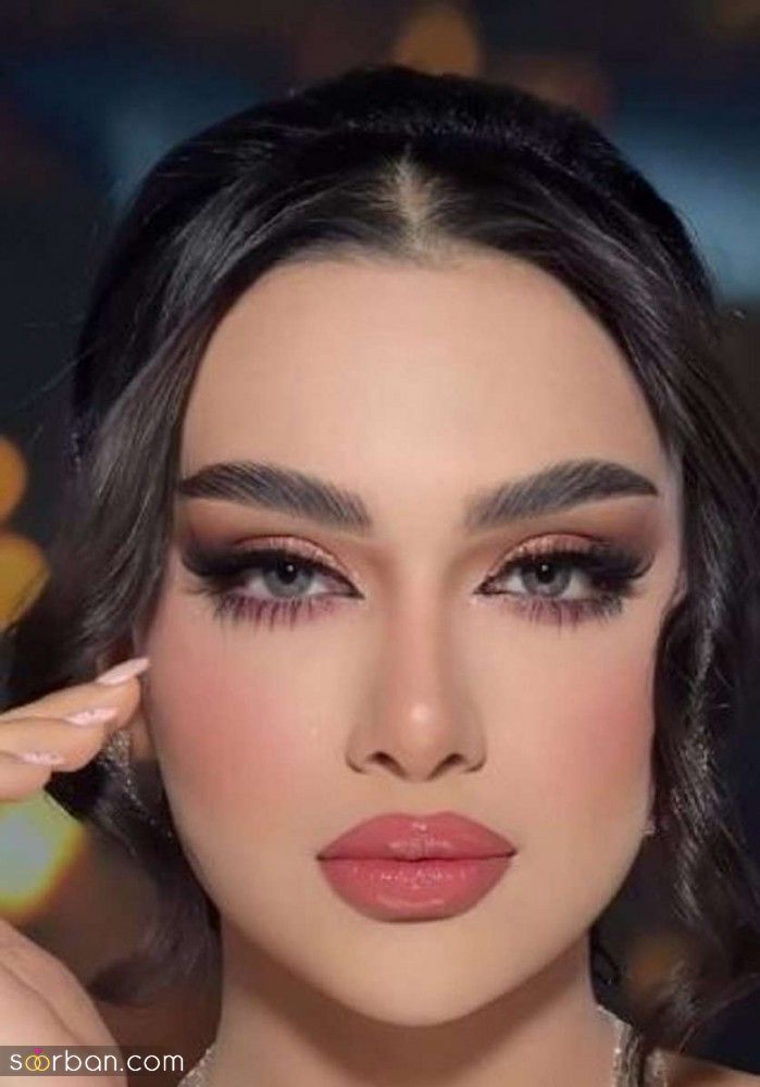 شینیون و میکاپ عروس با موی مشکی | جدیدترین شینیون و میکاپ عروس با موی مشکی 1404 در همه طرح و مدل