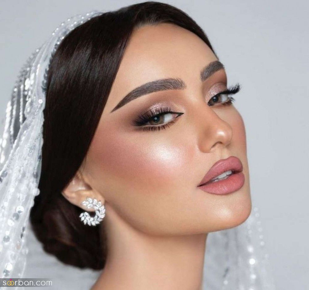 شینیون و میکاپ عروس با موی مشکی | جدیدترین شینیون و میکاپ عروس با موی مشکی 1404 در همه طرح و مدل