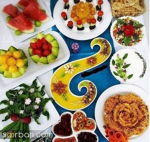 تزیین سفره ماه رمضان ۱۴۰۴ | زیباترین ایده تزیین سفره ماه رمضان برای پاگشای عروس
