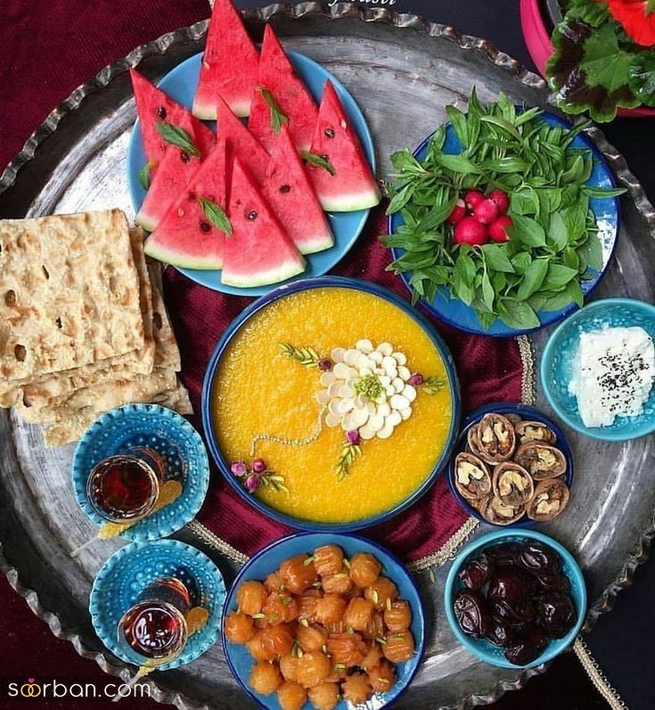 تزیین سفره ماه رمضان ۱۴۰۴ | زیباترین ایده تزیین سفره ماه رمضان برای پاگشای عروس