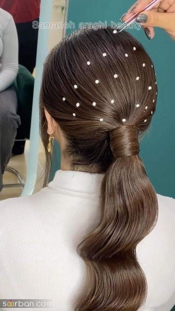 مدل مو باز مجلسی دخترانه شیک | مدل موی باز مجلسی دخترانه شیک و ساده 1404 برای عروسی