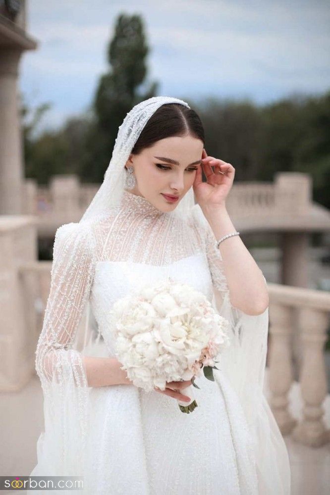 ژست عکاسی عقد تکی عروس | 17 ژست عکاسی عقد از عروس تکی ساده و لاکچری