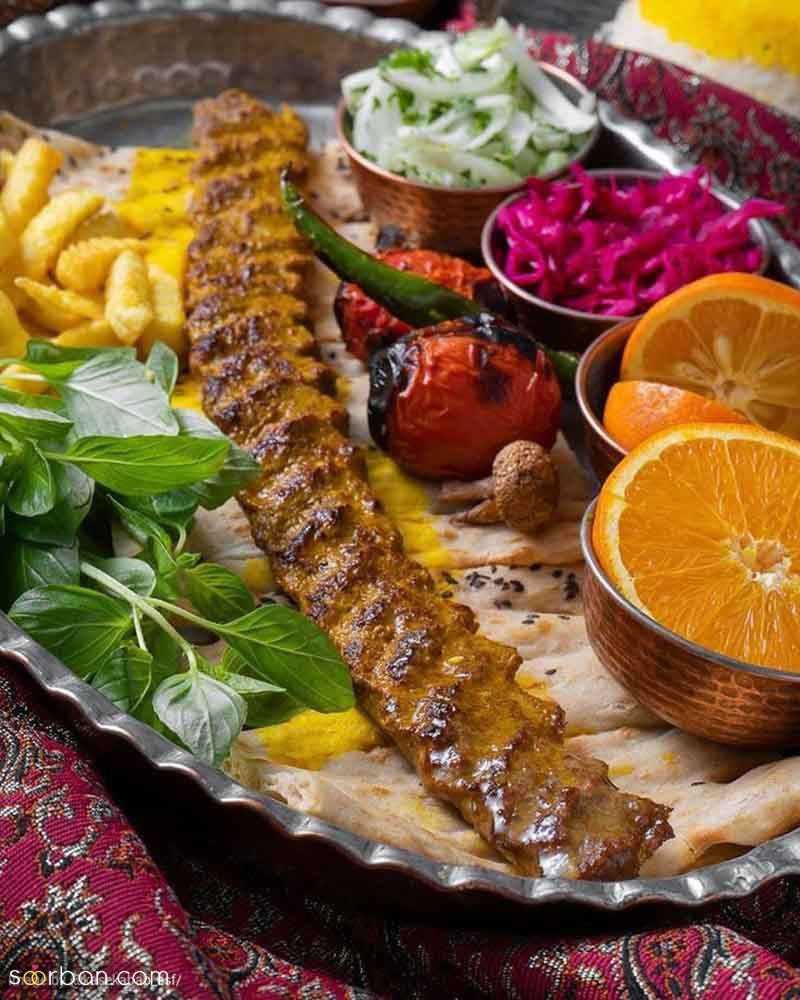 تزیین کباب کوبیده 2025 | ایده‌های لذیذ برای تزئین که مهمان‌هایت را شگفت‌زده خواهد کرد