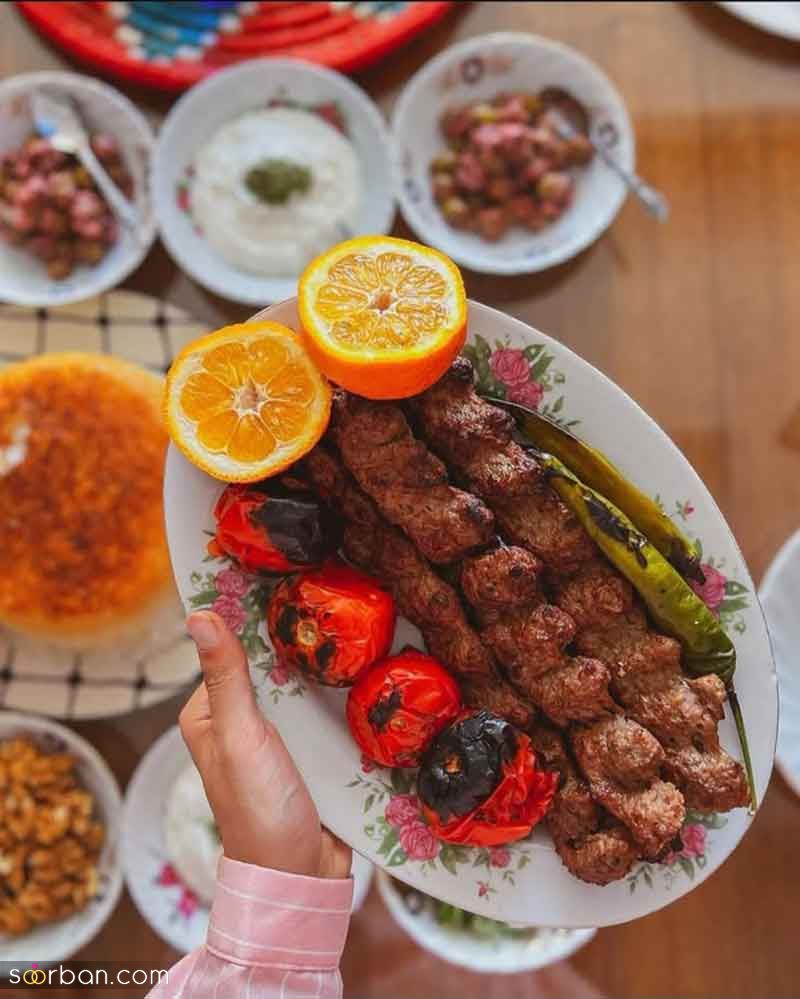 تزیین کباب کوبیده 2025 | ایده‌های لذیذ برای تزئین که مهمان‌هایت را شگفت‌زده خواهد کرد