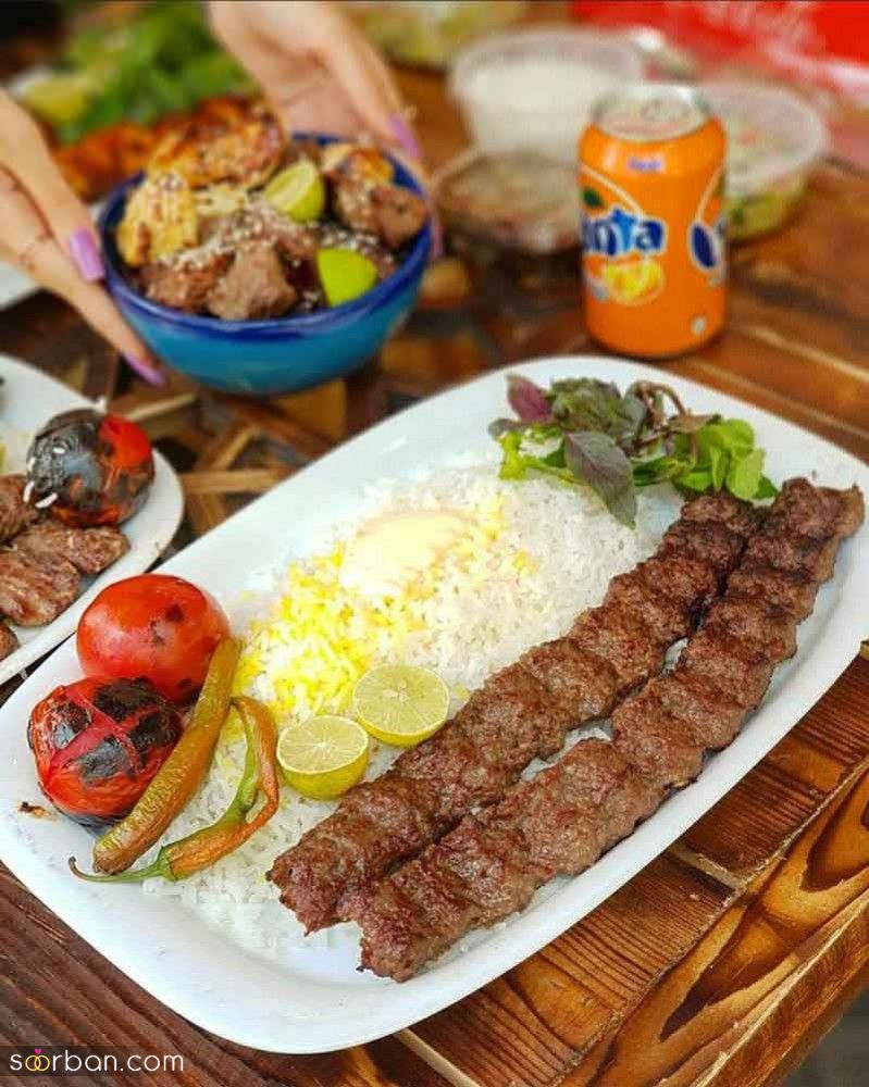 تزیین کباب کوبیده 2025 | ایده‌های لذیذ برای تزئین که مهمان‌هایت را شگفت‌زده خواهد کرد