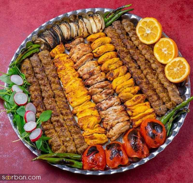 تزیین کباب کوبیده 2025 | ایده‌های لذیذ برای تزئین که مهمان‌هایت را شگفت‌زده خواهد کرد