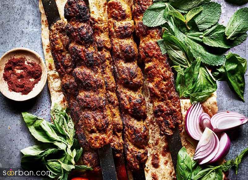 تزیین کباب کوبیده 2025 | ایده‌های لذیذ برای تزئین که مهمان‌هایت را شگفت‌زده خواهد کرد