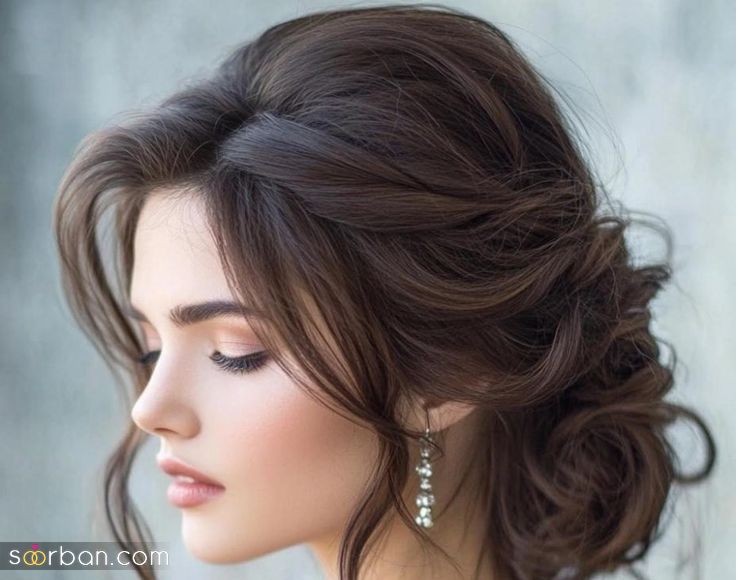 مدل موی نیمه باز عروس | جدیدترین مدل موی نیمه باز عروس برای عروس های مدرن + تصاویر