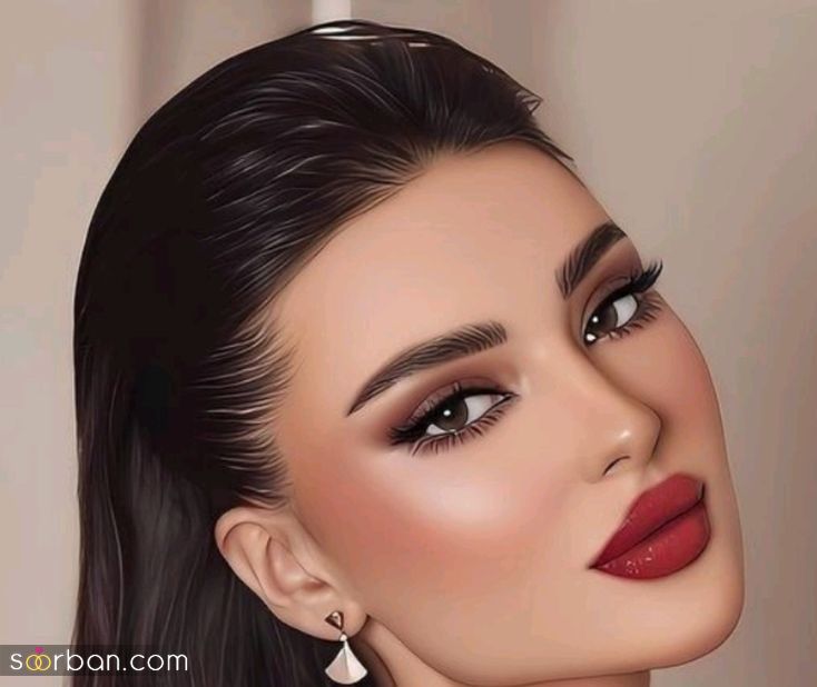 آرایش با رژ قرمز | جدیدترین ایده آرایش جذاب ۲۰۲۵ با رژ لب قرمز