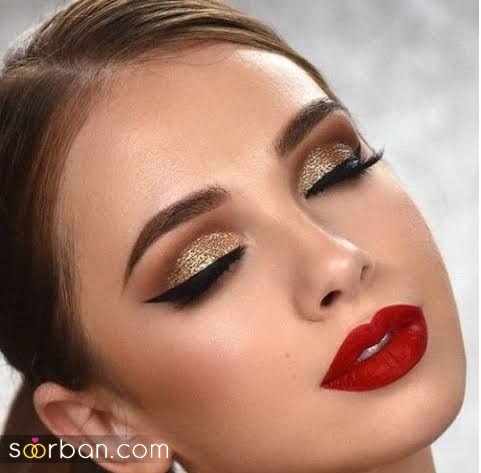 آرایش با رژ قرمز | جدیدترین ایده آرایش جذاب ۲۰۲۵ با رژ لب قرمز