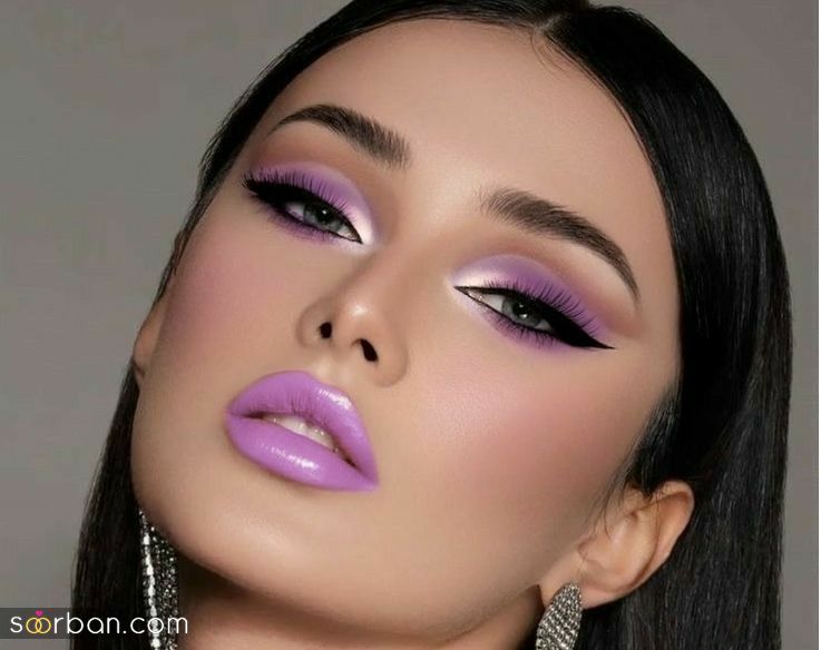 آرایش چشم بنفش | جدیدترین ایده برای آرایش چشم با رنگ بنفش