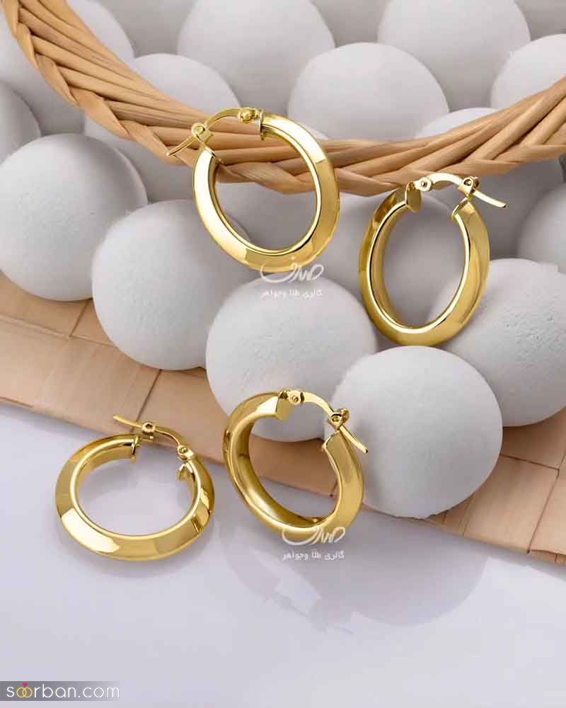 گوشواره طلا ۱۴۰۴ با طراحی زیبا در انواع مختلف ترند شده