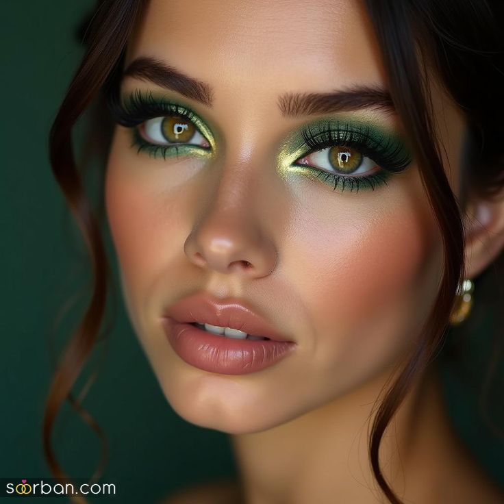 آرایش چشم سبز | جدیدترین ایده برای آرایش چشم با رنگ سبز
