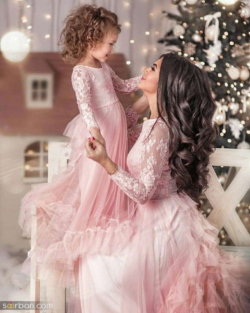 ست لباس مادر و دختر مجلسی | شیک ترین ست های مادر و دختر برای عروسی و تولد 1404 برای همه سنین