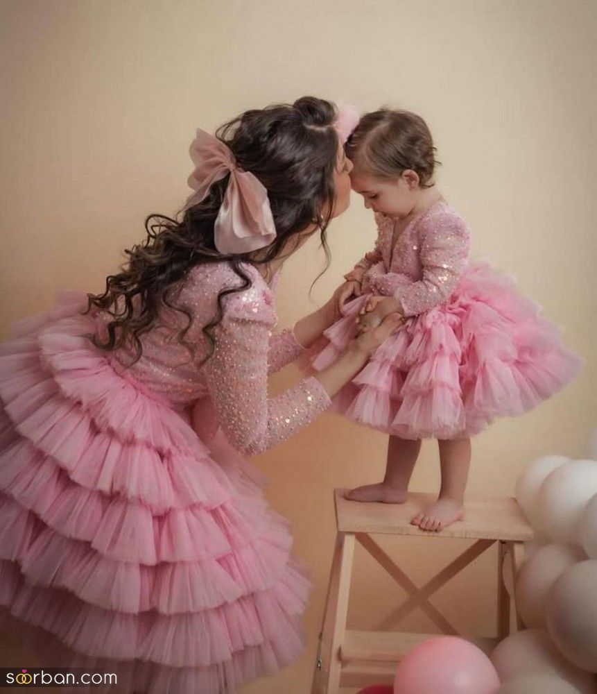 ست لباس مادر و دختر مجلسی | شیک ترین ست های مادر و دختر برای عروسی و تولد 1404 برای همه سنین