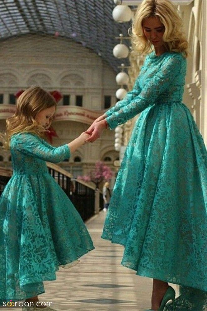 ست لباس مادر و دختر مجلسی | شیک ترین ست های مادر و دختر برای عروسی و تولد 1404 برای همه سنین